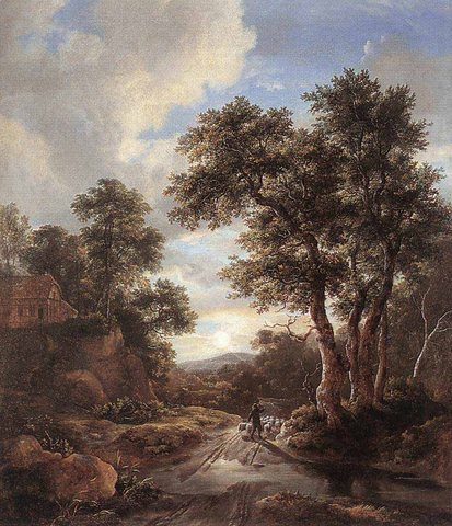 Jacob Isaackszon van Sunrise In A Wood