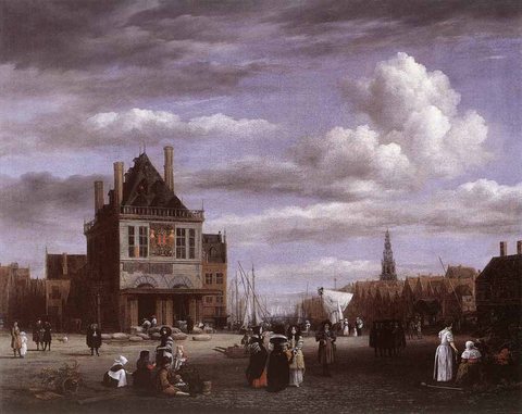 Jacob Isaackszon van The Dam Square In Amsterdam