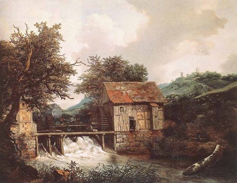 Jacob Isaackszon van Two Watermills And An Open Sluice Near Singraven