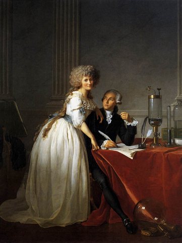 Jacques Louis Portrait of Antoine Laurent and Marie Anne Lavoisier