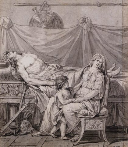 Jacques Louis The Grief of Andromache