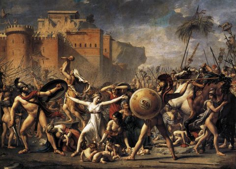 Jacques Louis The Intervention of the Sabine Women