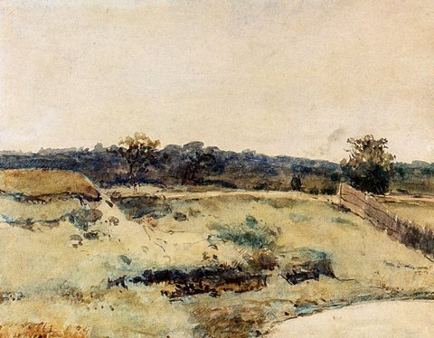 jan Hendrik A Summer Landscape With Figures On A Path