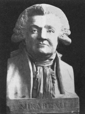Jean Antoine Bust of Mirabeau