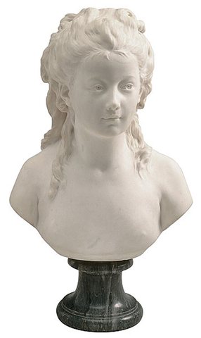 Jean Antoine Buste de jeune fille