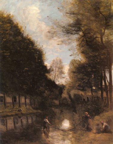 Jean Baptiste Camille Gisors Riviere Bordee D arbres