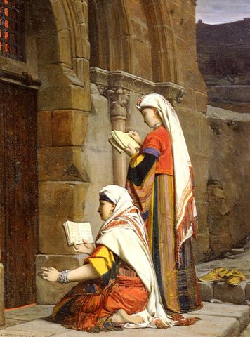 Jean Jules Antoine Lecomte du Chretiennes Au Tombeau De La Vierge Jerusalem