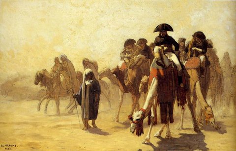 Jean Leon General Baonaparte With His Military Staff In Egypt