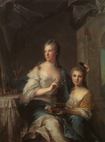 Jean Marc Madame Marsollier And Her Daughter