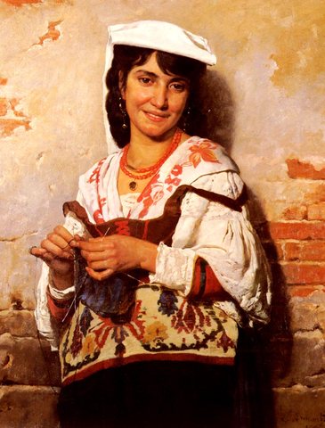 Joseph Florentin Jeune Fille Italienne