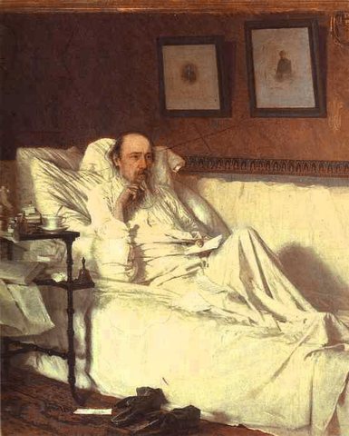 Kramskoi Nikolay Nekrasov in the Period of Last Songs