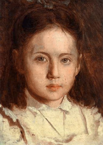 Kramskoi Portrait of Sonya Kramskaya the Artist-s Daughter