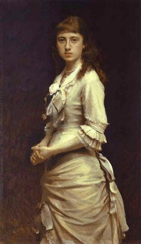 Kramskoi Portrait of Sophia Kramskaya the Artist-s Daughter
