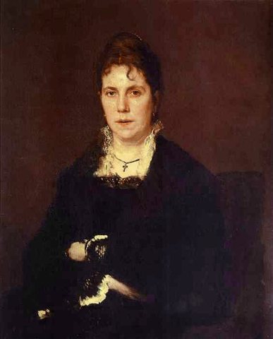 Kramskoi Portrait of Sophia Kramskaya the Artist-s Wife