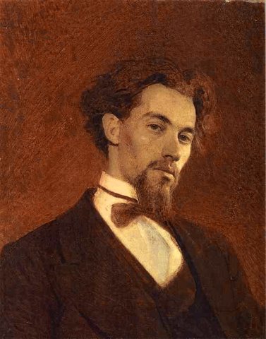 Kramskoi Portrait of the Artist Konstantin Savitsky