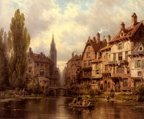 Kuwasseg Charles Euphrasie Promenade En Bateau