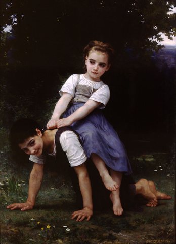 La bourrique oil on canvas