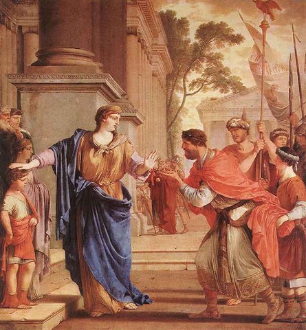 LA HIRE Laurent de Cornelia Refusses The Crown Of The Ptolomai