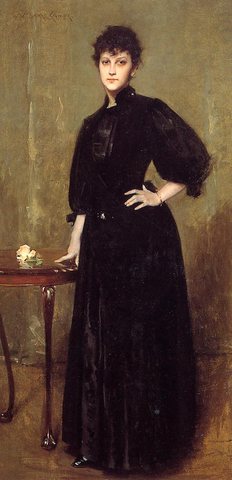 Lady in Black aka Mrs Leslie Cotton