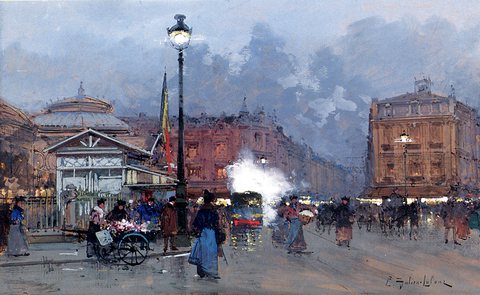 Laloue Eugene La Bourse Paris