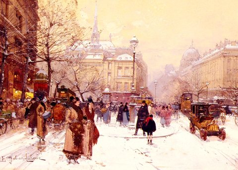 Laloue Eugene La Place Saint Michel