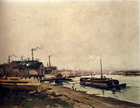 Laloue Eugene Les Forges D Ivry