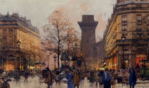 Laloue Eugene Les Grands Boulevards A Paris