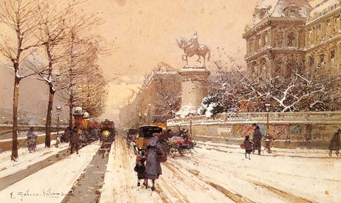 Laloue Eugene Paris In Winter