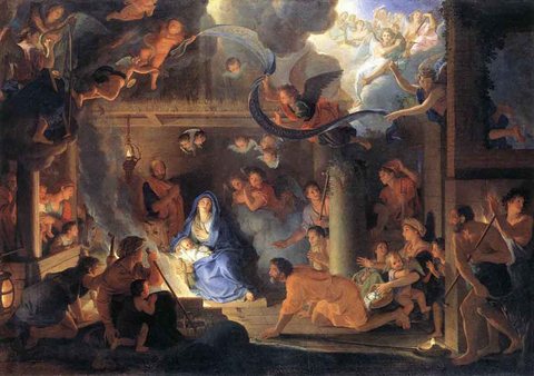 LE BRUN Charles Adoration Of The Shepherds