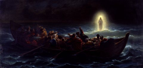 Le Christ marchant sur la mer