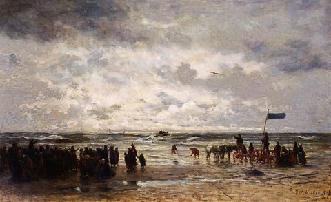 Le Depart Du Bateau De Sauvetage