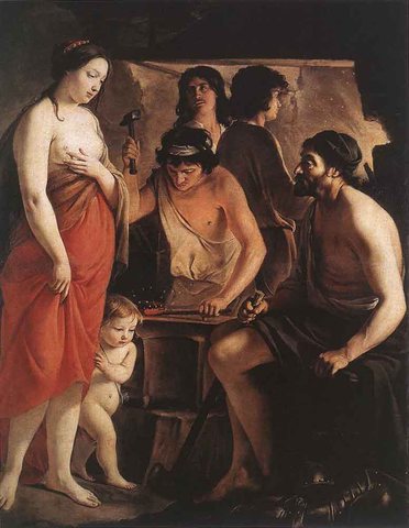 Le Nain Louis Venus At The Forge Of Vulcan