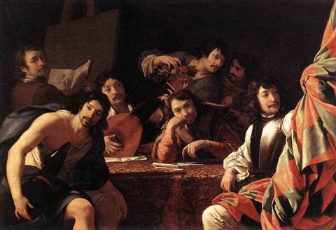 LE SUEUR Eustache A Gathering Of Friends