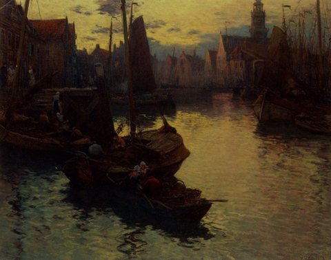 Legout Gerard Fernand Marie Back From The Fishing Day