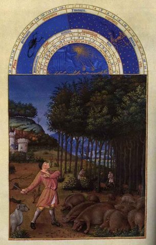 Les Tres Riches Heures Du Duc De Berry Novembre