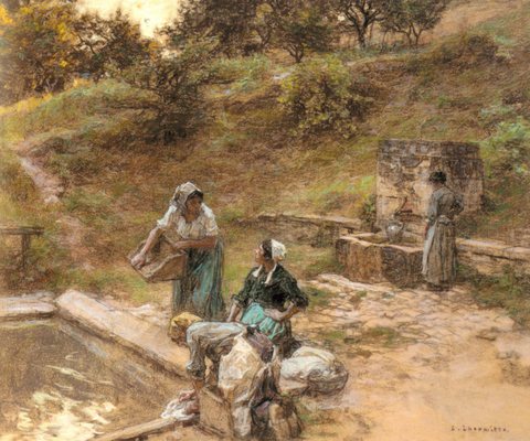 Lhermitte Leon Augustin Au Lavoir