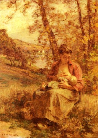 Lhermitte Leon Augustin Jeune Mere