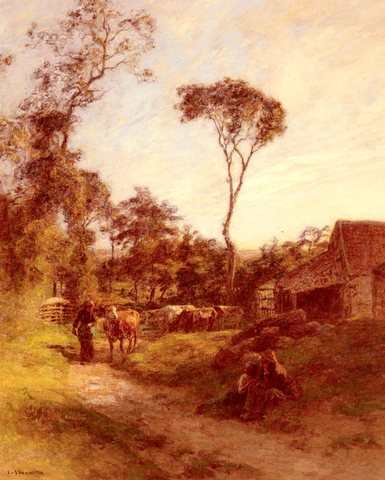 Lhermitte Leon Augustin La Ferme De Sombre
