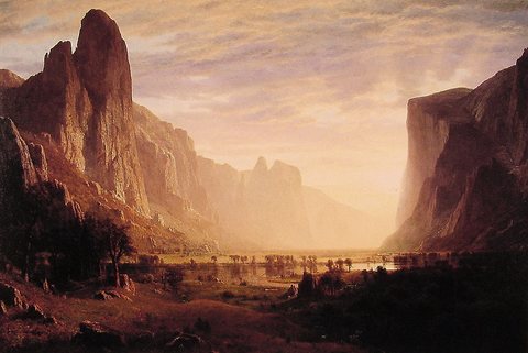Looking Down Yosemite-Valley