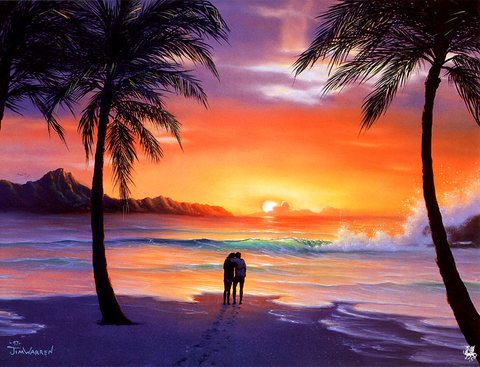 ma Warren Painted Worlds Romantic sunset