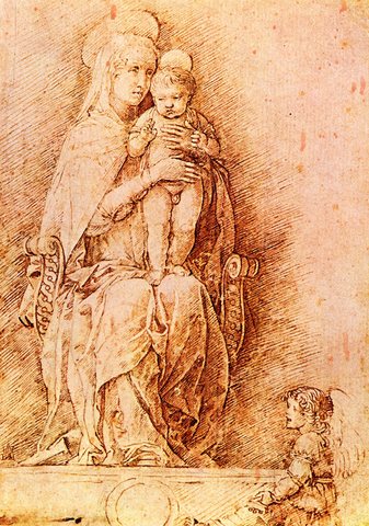 Madonna and child Manteg