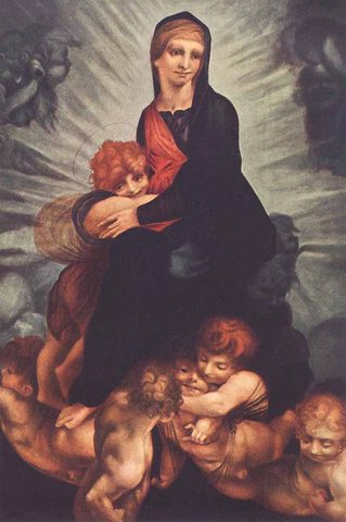 Madonna And Child With Putti