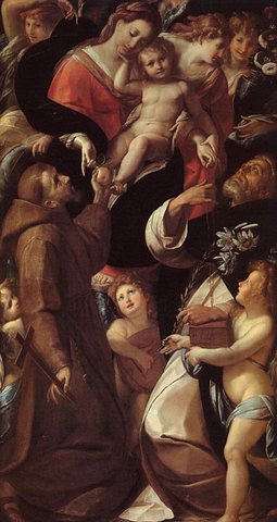 Madonna And Child With Saints And Angels