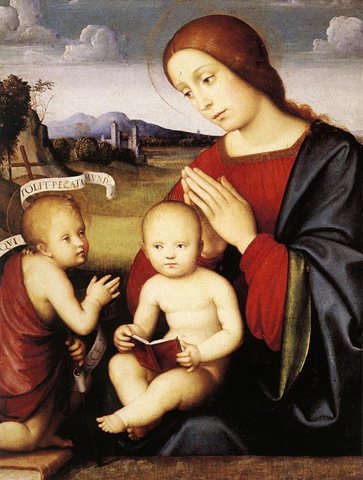 Madonna And Child With The Infant St John The Baptist