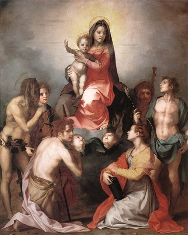 Madonna in Glory and Saints WGAMadonn