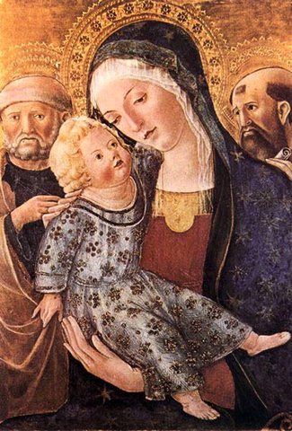 Madonna With Child And Two Saints