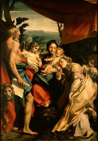 Madonna With St Jerome The Day