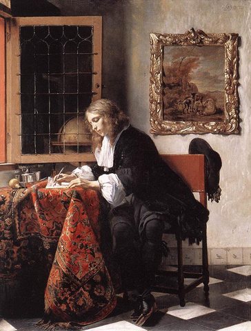 Man Writing A Letter