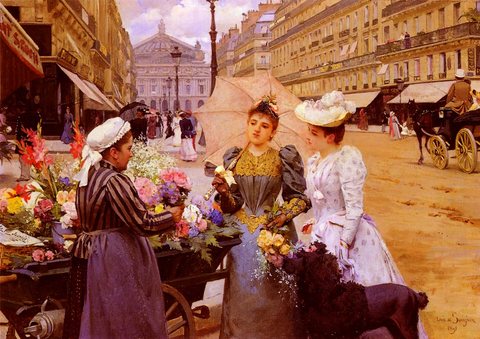 Marchande De Fleurs, Avenue De L-Opera