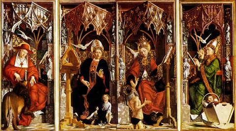 Micael Altar Of The Four Latin fathers